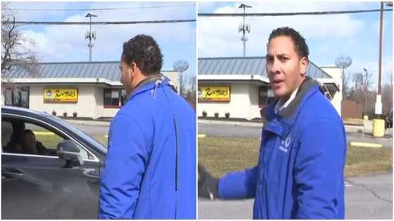 The funny moment mother interrupted son who is a journalist when he was recording, video attracts reactions