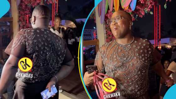 Charlie Dior goes viral as he rocks "grandma's blouse" and pants to KiDi's Likor On The Beach