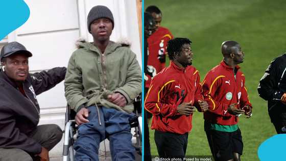 Ghanaian ex-footballer now homeless in Germany after donating €20,000 to church, video evokes tears