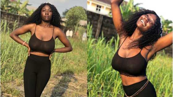 Pretty curvy girl causes confusion; 'asks' to get chopped to break her virginity; sweet photos drop