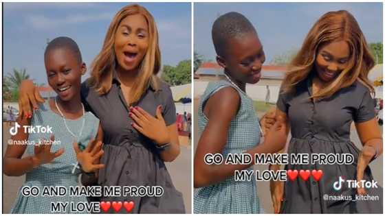 Pretty lady dances with pride as younger sister gains admission to OLA Girls: “That was my dream school”