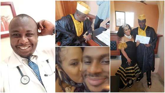 You snatched my wife from me: Nigerian man accuses colleague & friend, shares photo, video of him kissing her