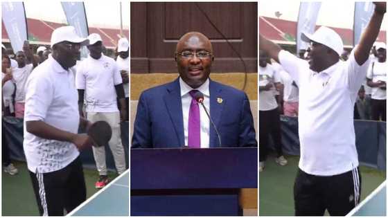 Bawumia shows off Serena Williams's skills on the tennis court on National Fitness Day, Ghanaians compare his skills to how he runs the economy