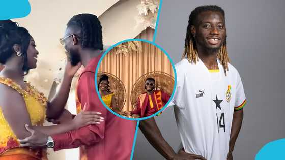 Black Stars defender weds long-time girlfriend in traditional ceremony: Video