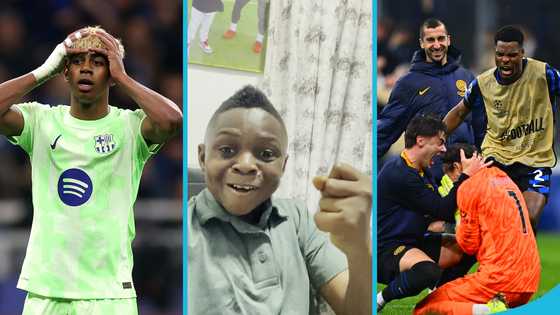 Yaw Dabo gets Dumsor while celebrating Barca's painful UCl exit, video