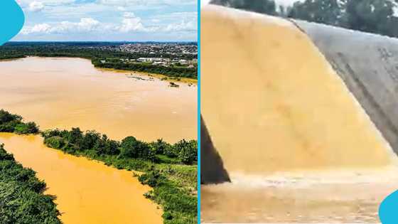 Disturbing video shows Ayensu River in central region polluted by alleged galamsey operations