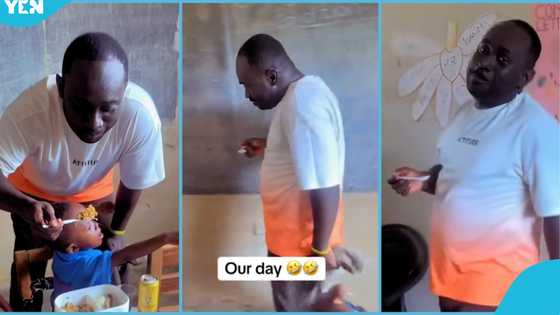 Our Day: Ghanaian teacher catches colleague eating a student's food, screams in disbelief, video