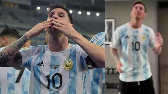 Messi Dances in gym while Barcelona make frantic effort to renew his contract in video