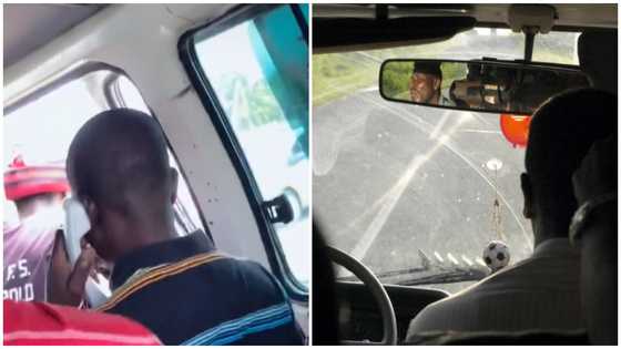 Ghanaian man boards trotro holding old telephone: “I will buy him a phone”