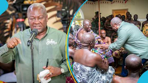 Mahama speaks on Asantehene convoy attack, accuses Akufo-Addo administration of spreading disinformation