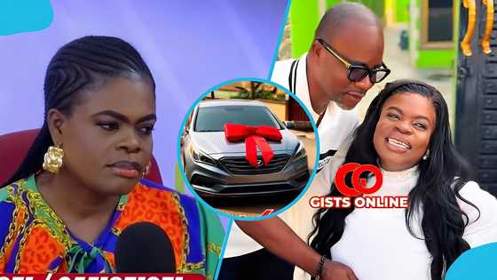 Sompa TV's Oheneni Adazoa gets on her knees and gifts her husband a brand new Hyundai Sonata for his birthday