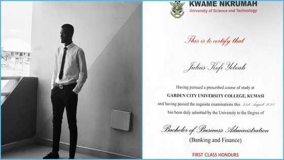 GCUC: First-class graduate who completed in 2021 begs for employment online, Ghanaians react