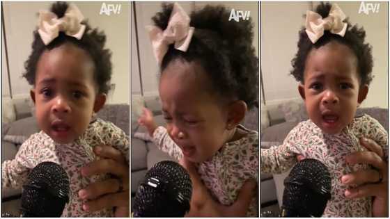 Crying baby sounds so melodious social media users say they should get her a record deal