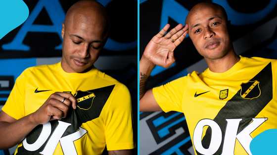 Done deal: Andre Ayew has officially joined top Dutch club