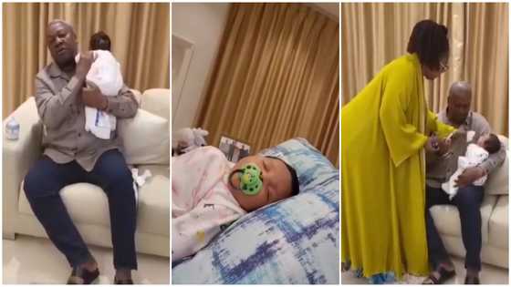 John Dramani Mahama and Lordina cater to their grand-daughter Alyazia in a cute video, many gush over them