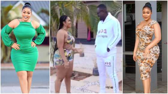 Kisa Gbekle confuses Abeiku Santana as she flaunts her curvy hips in video; fans drool over her
