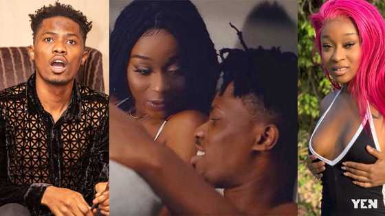 Efia Odo stirs more dating rumours with loved-up post of Kwesi Arthur's VGMA act