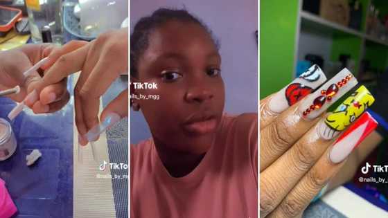 TikTok video shows Mzansi nail tech recycling plastic bottles into lush claws; netizens react: “Masterpiece”