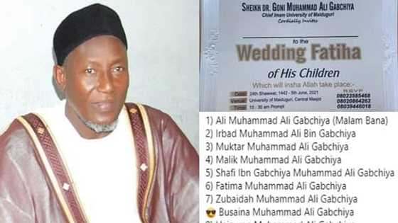 Man set to "marry out" 10 of his children on same day; wedding invitation causes Stir