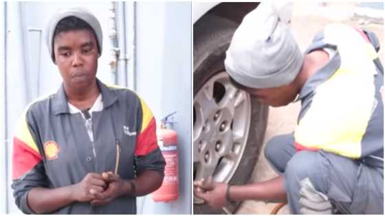 GH female vulcaniser narrates how people mocked her because of her job but overcame; speaks in video