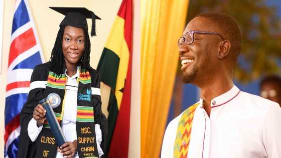 Meet the brilliant & beautiful sister of Ameyaw Debrah who just bagged her master's degree