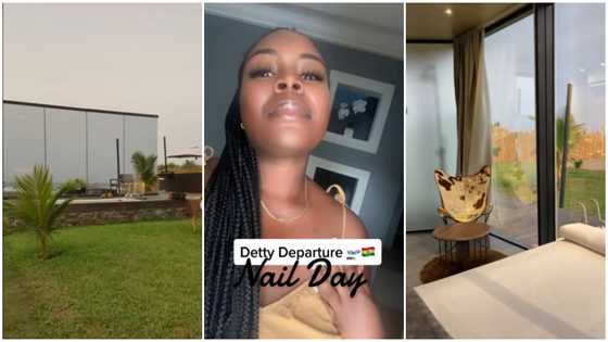 Lady shares video of amazing beach resort in Ghana with glass cabins and a pool