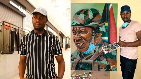 Amazing artist Thabiso Mahlaba draws inspiration from Madiba with stunning artwork