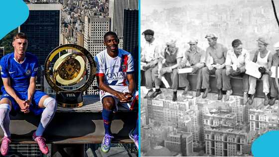 Club World Cup final: Dembele and Palmer recreate legendary 20th century photo