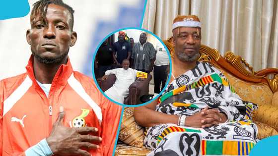 Benjamin Asare pays respectful visit to Ga Mantse, seeks guidance for future (Photos)