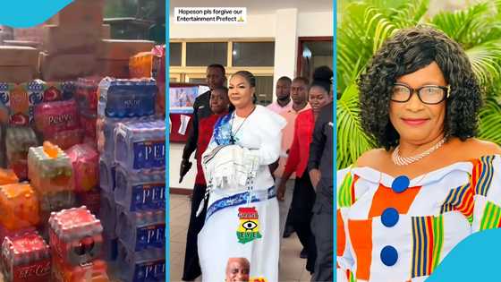 TikToker Agradaa’s Mother speaks after meeting Mama Pat in Nsawam, donates items to inmates, video
