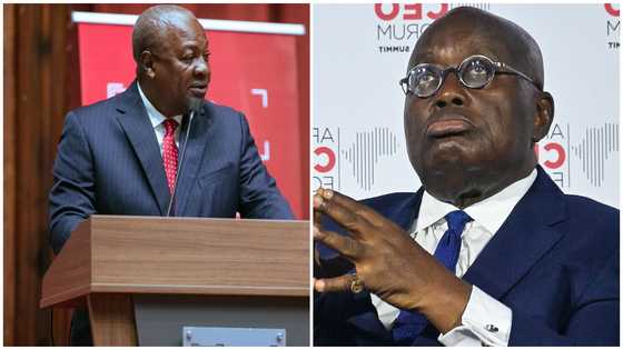 Former President Mahama launches scathing attack on Akufo-Addo; says his reckless spending led to employment freeze