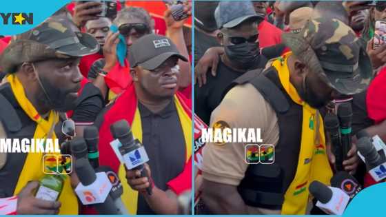 Galamsey Must Fall: Okatakyie Afrifa pours libation, prays for divine help in ending menace