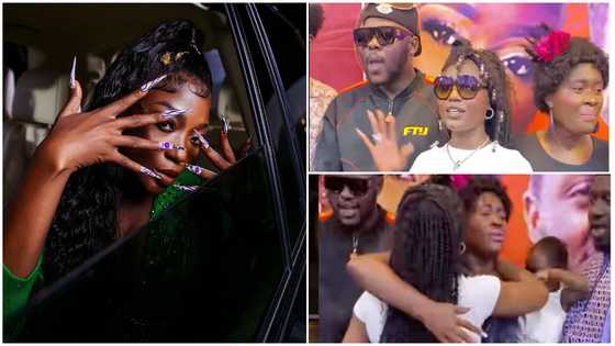 Ghanaians react as singer Efya flaunts her tummy at Fella Makafui's Serwaa TV series premiere