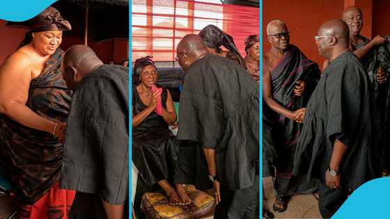 Dr Bawumia leads NPP delegation to commiserate with the late Mamponghene's family