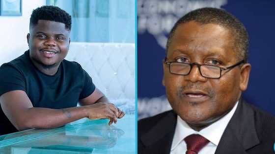 Popular Ghanaian YouTuber Wode Maya meets Africa's richest man Dangote