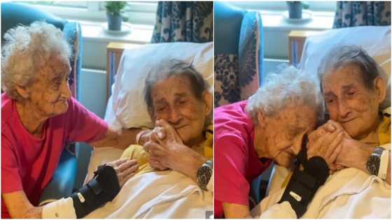 Adorable photos show heartwarming moment couple married for 66 years reunite after spending 100 days apart