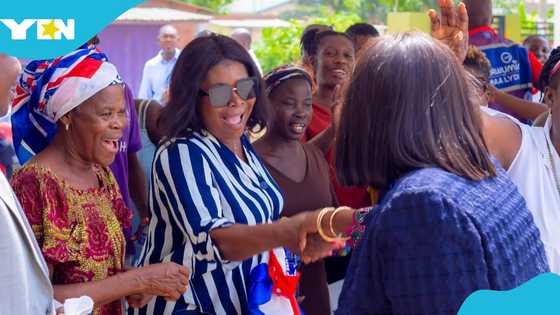 Lydia Alhassan storms NPP headquarters with Boakye Agyarko supporters to pick nomination forms