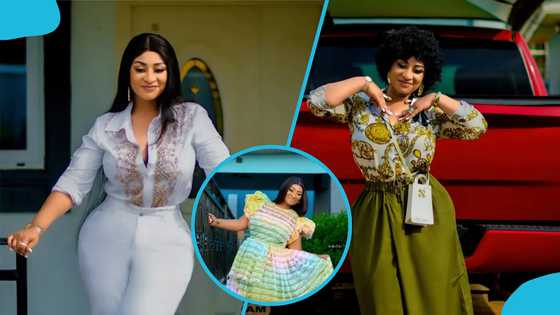 Ellen Kyei White looks resplendent in a colourful tulle dress for her birthday photoshoot