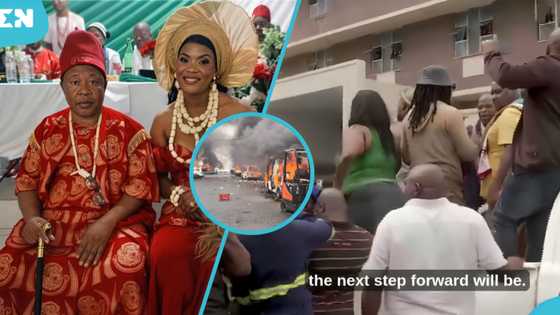 12 cars, buildings set ablaze over the coronation of an Igbo King in South Africa