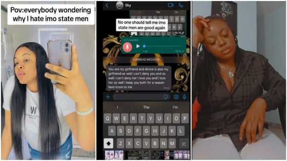 "She's also my girlfriend": Nigerian lady leaks WhatsApp chat man sent her, surprises many people