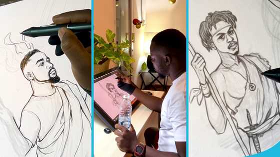 Ghanaian artist shows how he created the cover art for Sarkodie and Kweku Flick's Messiah song