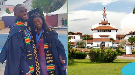 University of Ghana: Young couple rejoice as they graduate together on the same day, video evokes joy