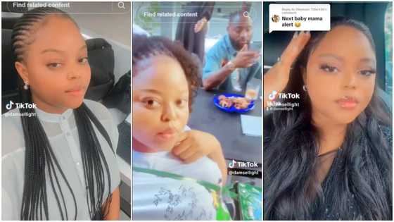 "Chioma is coming": Pretty lady meets Davido, makes video in front of singer