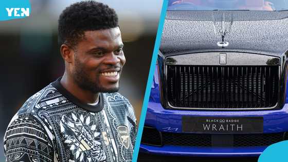 A view of Thomas Partey's luxurious Rolls-Royce Wraith worth $600,000 (video)