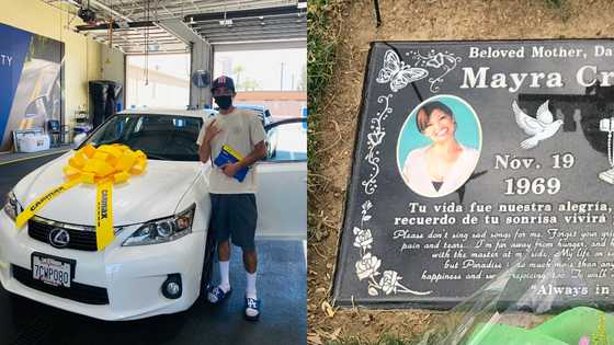 I just got my 1st car & my late mum is here to celebrate - Man says with photo evidence