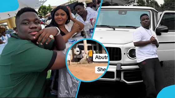 Abu Trica's baby mama crashes his new Mercedes G63 AMG into a church building, video stirs reactions