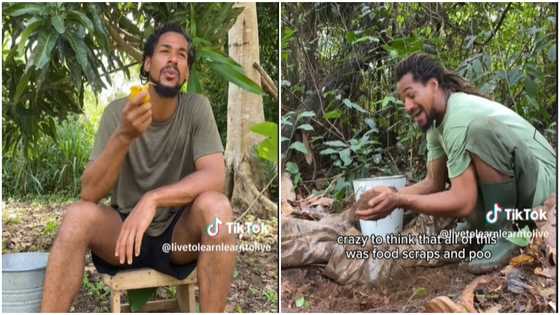 Joshua Kwaku Asiedu: Ghanaian man who moved from Milan to live in a hut made from cow dung in Ghana
