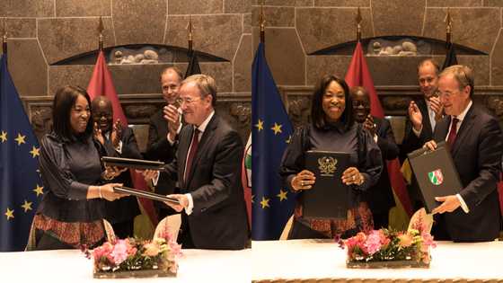 Germany: Photos drop as Ghana signs agreement with North Rhine-Westphalia for co-operation in 7 sectors