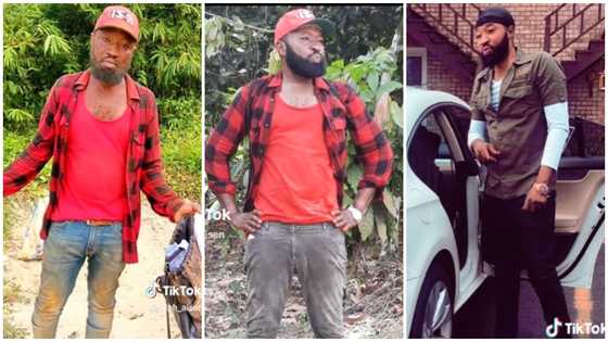 Young man causes stir with before and after photos of his time in Ghana and abroad, video evokes hope