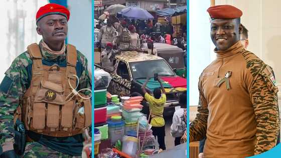 Lil Win storms market with military in Ibrahim Traoré movie, receives rousing welcome in video